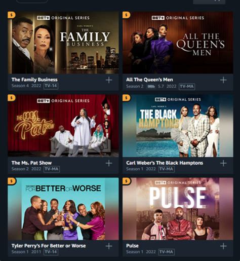 bet series list.
